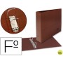 CARPETA DE 2 ANILLAS 25MM MIXTAS LIDERPAPEL FOLIO APAISADO CARTON CUERO FORRADO