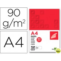 PAPEL LIDERPAPEL A4 90G/M2 PAQUETE DE 100 BLANCO