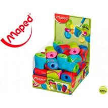 SACAPUNTAS PLASTICO MAPED BOOGY 1 USO CON DEPOSITO COLORES SURTIDOS