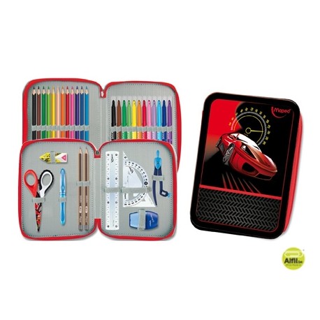 PLUMIER ESCOLAR MAPED DOBLE CREMALLERA CARS