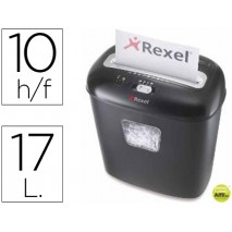DESTRUCTORA DE DOCUMENTOS REXEL DUO CAPACIDAD DE CORTE 10 H DESTRUYE CD