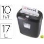 DESTRUCTORA DE DOCUMENTOS REXEL DUO CAPACIDAD DE CORTE 10 H DESTRUYE CD