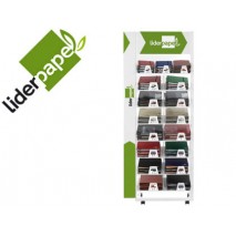 CARPETA LIDERPAPEL CARTON FORRADO EXPOSITOR METALICO MODELOS SURTIDOS 270X695X570 MM
