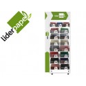 CARPETA LIDERPAPEL CARTON FORRADO EXPOSITOR METALICO MODELOS SURTIDOS 270X695X570 MM
