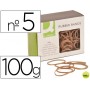 GOMILLAS ELASTICAS Q-CONNECT 100 GR NUMERO 5
