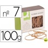 GOMILLAS ELASTICAS Q-CONNECT 100 GR NUMERO 7
