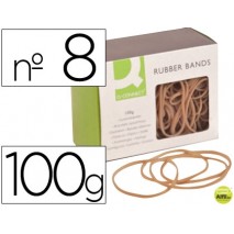 GOMILLAS ELASTICAS Q-CONNECT 100 GR NUMERO 8