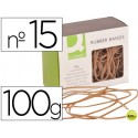 GOMILLAS ELASTICAS Q-CONNECT 100 GR NUMERO 15