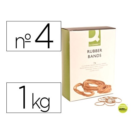 GOMILLAS ELASTICAS Q-CONNECT 1000 GR NUMERO 4