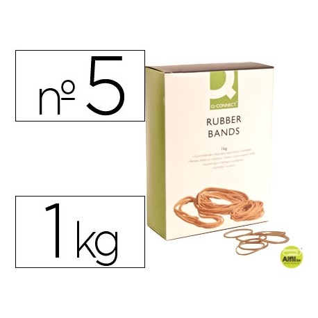 GOMILLAS ELASTICAS Q-CONNECT 1000 GR NUMERO 5