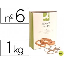 GOMILLAS ELASTICAS Q-CONNECT 1000 GR NUMERO 6