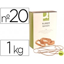 GOMILLAS ELASTICAS Q-CONNECT 1000 GR NUMERO 20
