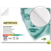 BLOC DIBUJO LIDERPAPEL ARTISTICO ENCOLADO 594X420MM 24 HOJAS 120G/M2 SIN RECUADRO