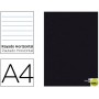 LIBRETA LIDERPAPEL TAPA NEGRA A4 80 HOJAS 60G/M2 HORIZONTAL CON MARGEN