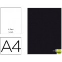 LIBRETA LIDERPAPEL TAPA NEGRA A4 80 HOJAS 60G/M2 LISO SIN MARGEN