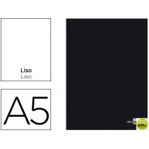 LIBRETA LIDERPAPEL TAPA NEGRA A5 80 HOJAS 60G/M2 LISO SIN MARGEN