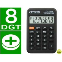 CALCULADORA CITIZEN BOLSILLO LC-110 8 DIGITOS NEGRA