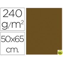 CARTULINA LIDERPAPEL 50X65 CM MARRON 240 GR UNIDAD