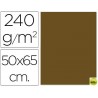 CARTULINA LIDERPAPEL 50X65 CM MARRON 240 GR UNIDAD