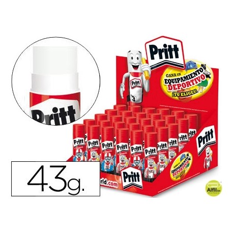 PEGAMENTO PRITT EN BARRA 43 GRUNIDAD PROMOCION DE 25+5 SIN CARGO