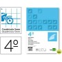 RECAMBIO LIDERPAPEL CUARTO 100 HOJAS 70G/M2 CUADRO PAUTADO 5MM CON MARGEN 6 TALADROS