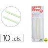 BARRAS TERMOFUSIBLE LIDERPAPEL DE 8 MM DE DIAMETRO X 100 MM DE ALTO BLISTER DE 10 UNIDADES