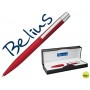 BOLIGRAFO BELIUS BERNA ROJO EN ESTUCHE