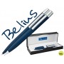 JUEGO BELIUS BOLIGRAFO Y PORTAMINAS BERNA AZUL EN ESTUCHE