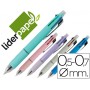 BOLIGRAFO STETRO 5 EN 1 AZUL NEGRO ROJO VERDE 0,7MM Y PORTAMINAS 0,5MM