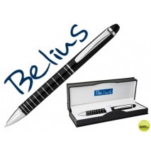 BOLIGRAFO BELIUS HELSINKI LACADO NEGRO EN ESTUCHE