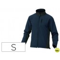 CHAQUETA DELTAPLUS POLIESTER CON CREMALLERA 3 BOLSILLOS REPELENTE AL AGUA INTERIOR POLAR AZUL-NEGRO