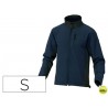 CHAQUETA DELTAPLUS POLIESTER CON CREMALLERA 3 BOLSILLOS REPELENTE AL AGUA INTERIOR POLAR AZUL-NEGRO