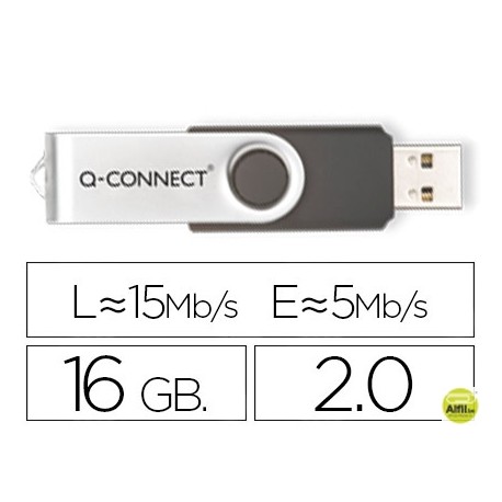 MEMORIA USB Q-CONNECT FLASH 16 GB 2.0