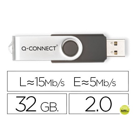 MEMORIA USB Q-CONNECT FLASH 32 GB 2.0