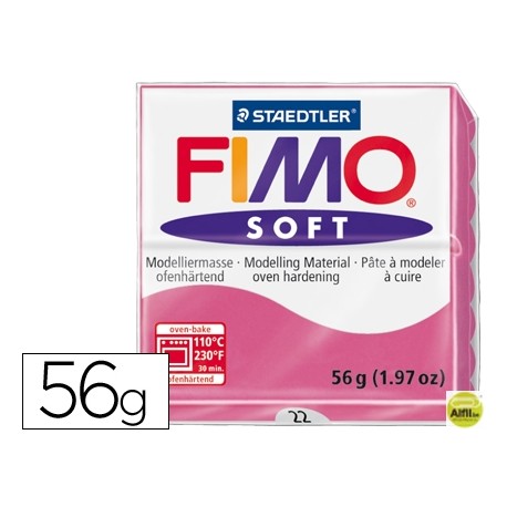 PASTA STAEDTLER FIMO SOFT 56 GR COLOR FRAMBUESA