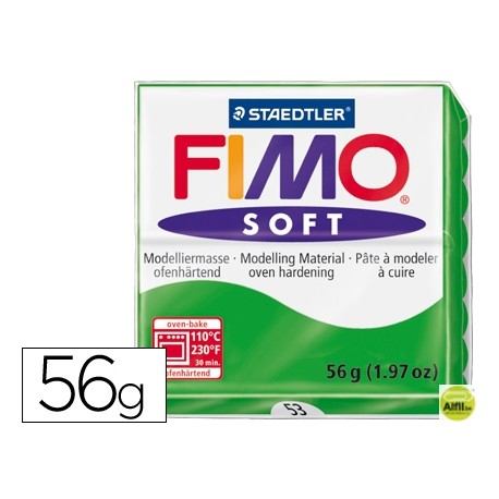 PASTA STAEDTLER FIMO SOFT 56 GR COLOR VERDE TROPICAL