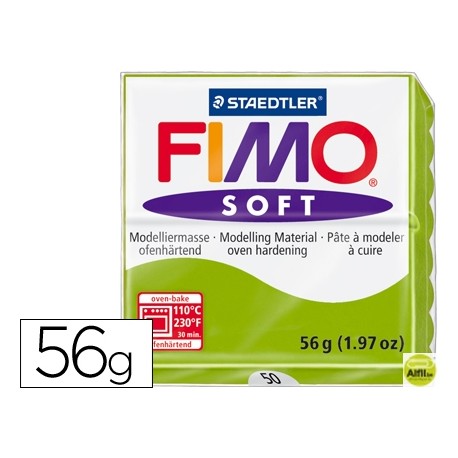 PASTA STAEDTLER FIMO SOFT 56 GR COLOR VERDE MANZANA