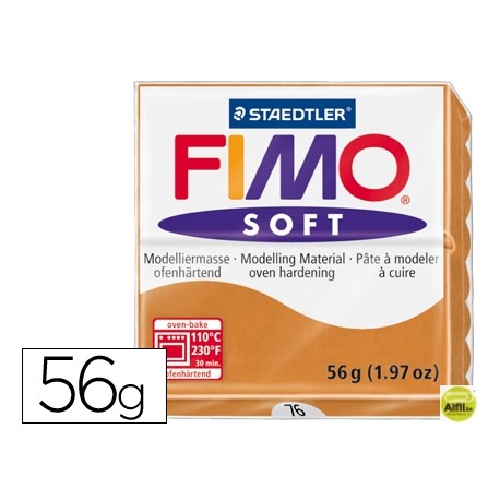 PASTA STAEDTLER FIMO SOFT 56 GR COLOR COGÔAC