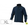CHAQUETA DELTAPLUS POLIESTER CON CREMALLERA 3 BOLSILLOS REPELENTE AL AGUA INTERIOR POLAR AZUL-NEGRO