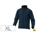 CHAQUETA DELTAPLUS POLIESTER CON CREMALLERA 3 BOLSILLOS REPELENTE AL AGUA INTERIOR POLAR AZUL-NEGRO