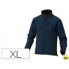 CHAQUETA DELTAPLUS POLIESTER CON CREMALLERA 3 BOLSILLOS REPELENTE AL AGUA INTERIOR POLAR AZUL-NEGRO
