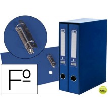 MODULO LIDERPAPEL 2 ARCHIVADORES FOLIO 2 ANILLAS MIXTAS 75MM AZUL