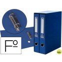 MODULO LIDERPAPEL 2 ARCHIVADORES FOLIO 2 ANILLAS MIXTAS 75MM AZUL