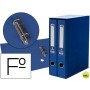 MODULO LIDERPAPEL 2 ARCHIVADORES FOLIO 2 ANILLAS MIXTAS 75MM AZUL