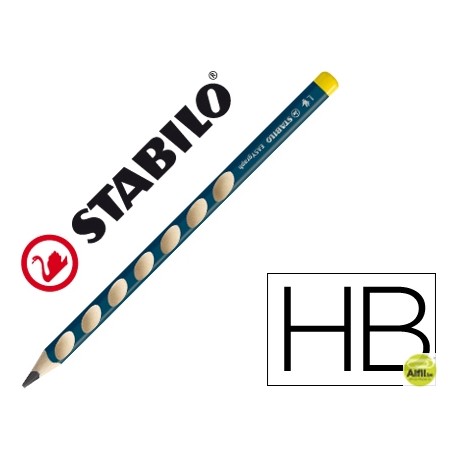 LAPICES DE GRAFITO STABILO EASYGRAPH ERGONOMICO PARA ZURDOS MINAS HB
