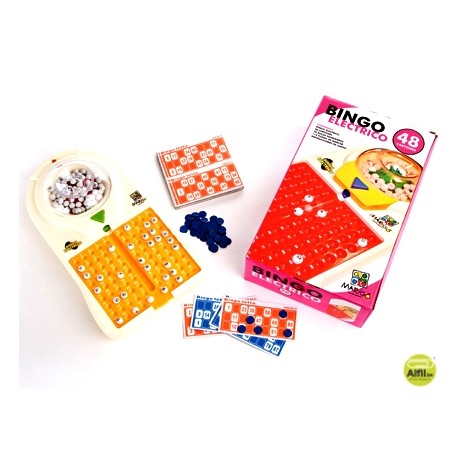JUEGO DE MESA BINGO ELECTRICO 48 CARTONES