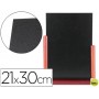 PIZARRA NEGRA LIDERPAPEL DOBLE CARA DE MADERA CON SUPERFICIE PARA ROTULADORES TIPO TIZA 21X30CM