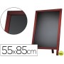 PIZARRA NEGRA LIDERPAPEL CABALLETE Y MARCO DE MADERA CON SUPERFICIE PARA ROTULADORES TIPO TIZA 55X85