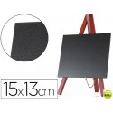 PIZARRA NEGRA LIDERPAPEL CABALLETE MADERA SUPERFICIE PARA ROTULADORES TIPO TIZA 15X13CM JUEGO 3 PIZA