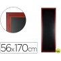 PIZARRA NEGRA LIDERPAPEL MURAL DE MADERA CON SUPERFICIE PARA ROTULADORES TIPO TIZA 56X170CM